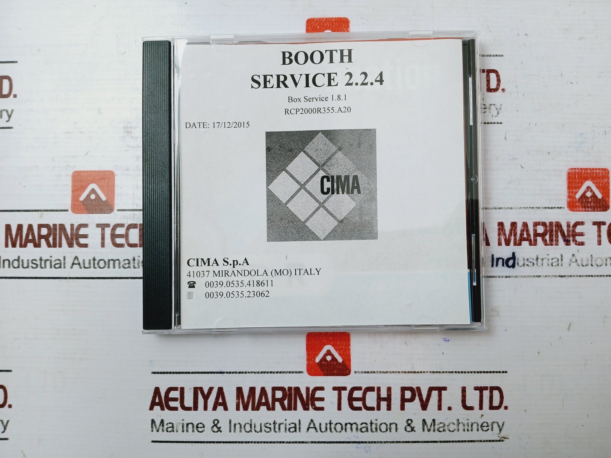 Cima Rcp2000R355.A20 Booth Service Compact Disc Cd-r W/ Alarm Transmission Cable, Key0688 Set