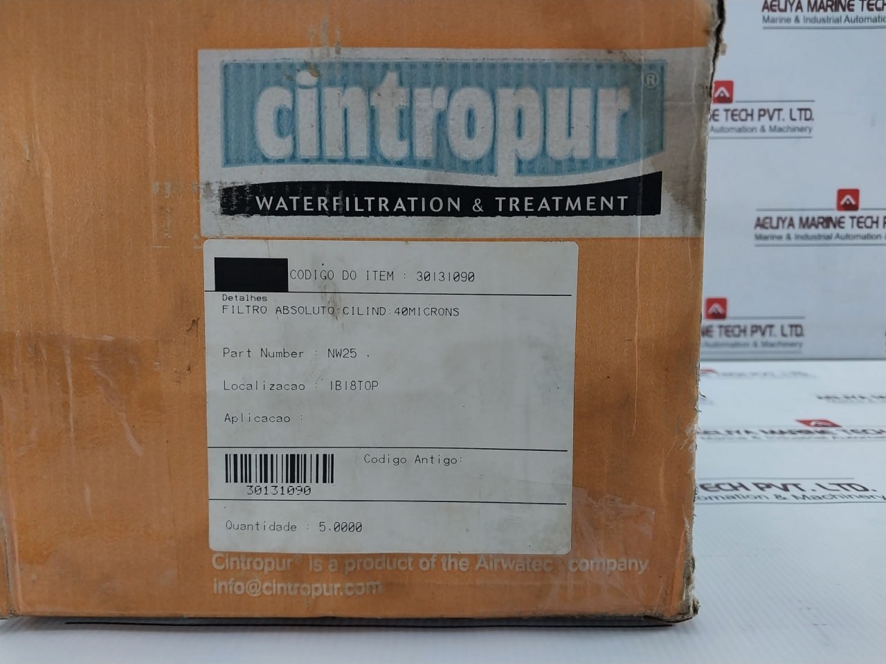 Cintropur Nw25 1 Inch Water Filtration &amp; Treatment Set 40 Micron 5000Lt/Hour