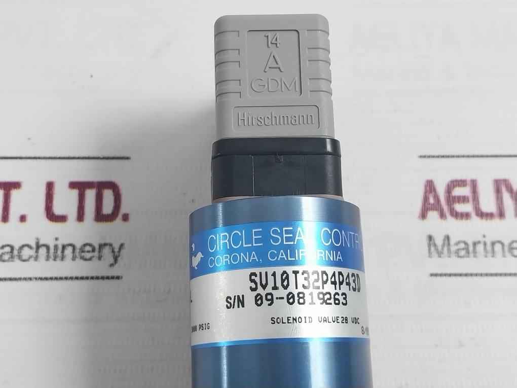 Circle Seal Controls Sv10T32P4P43D Control Solenoid Valve 28 Vdc 1579687-004