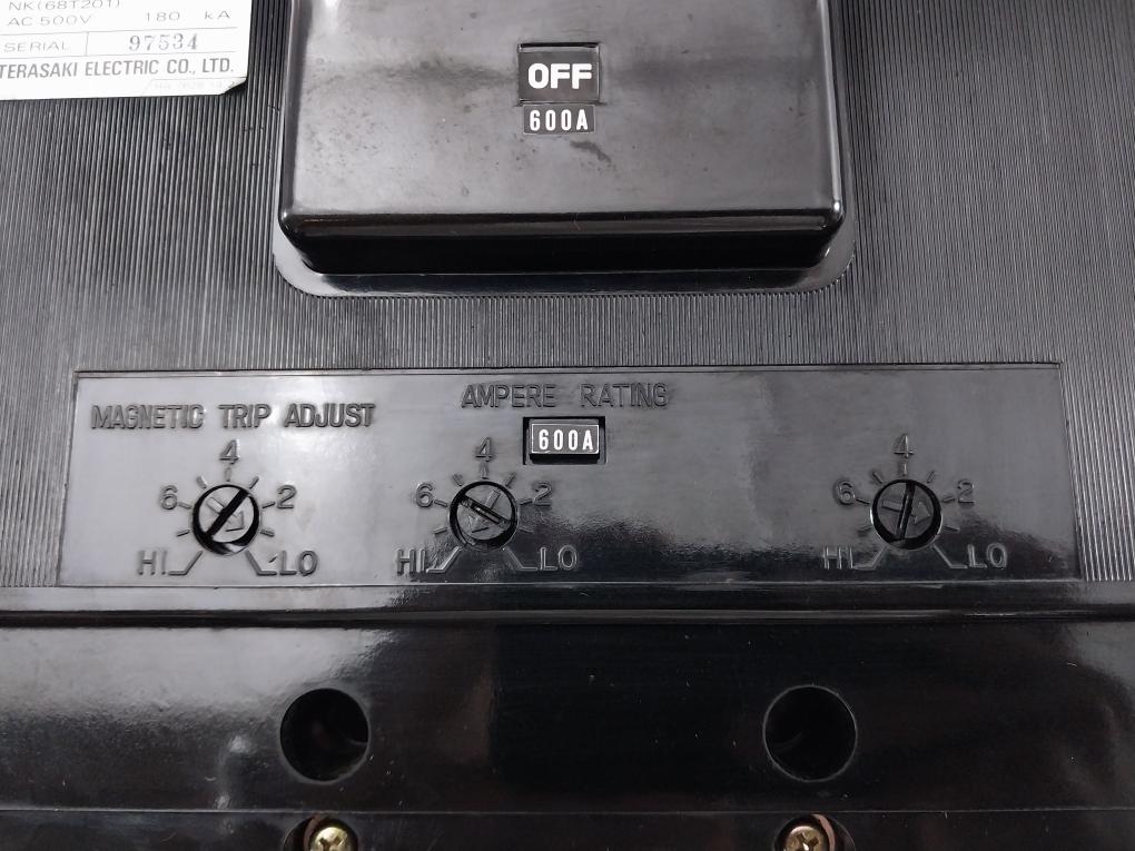 Circuit-Breaker-200-480V-50-60Hz-600-A-Terasaki-Tl-600-208778-9