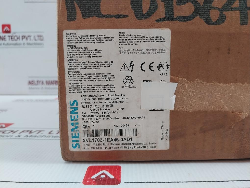 Circuit-Breaker-4-Poles-50-60Hz-300A-3Zx10120Vl102Sa-Siemens-3Vl1703-1Ea46-0Ad1-208916-14