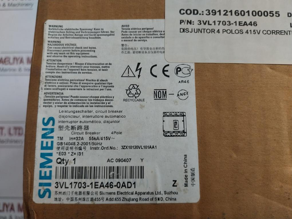 Circuit-Breaker-4-Poles-50-60Hz-300A-3Zx10120Vl102Sa-Siemens-3Vl1703-1Ea46-0Ad1-208916-17