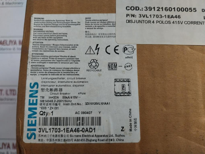Circuit-Breaker-4-Poles-50-60Hz-300A-3Zx10120Vl102Sa-Siemens-3Vl1703-1Ea46-0Ad1-208916-17