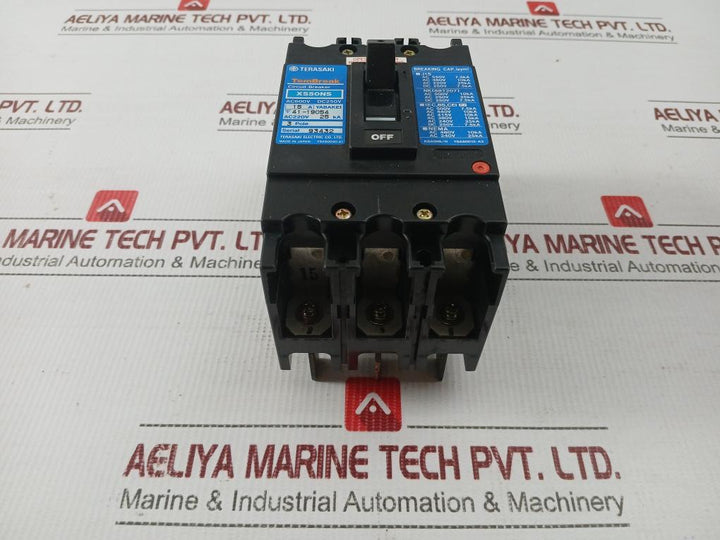Circuit-Breaker-Dc250v-3-Pole-15a-By-Terasaki-Xs50ns-5