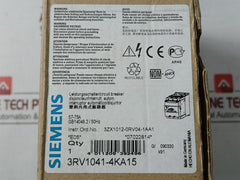 Circuit Breaker 3Rv1041-4Ka15 Siemens 50/60Hz 600V