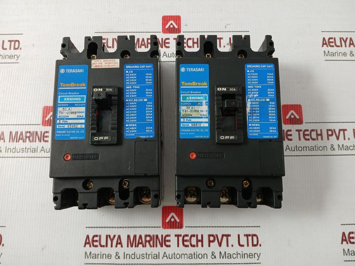 Circuit Breaker Dc250V 3 Pole Xs100Ns Terasaki Electric