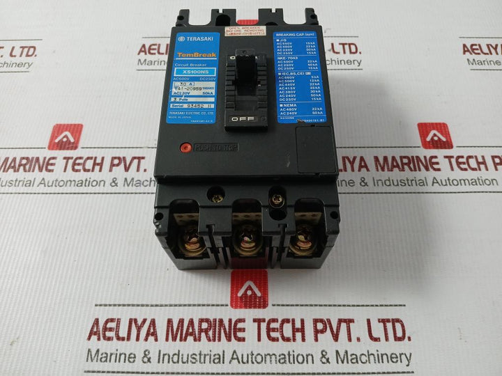 Circuit Breaker Dc250V 3 Pole Xs100Ns Terasaki Electric