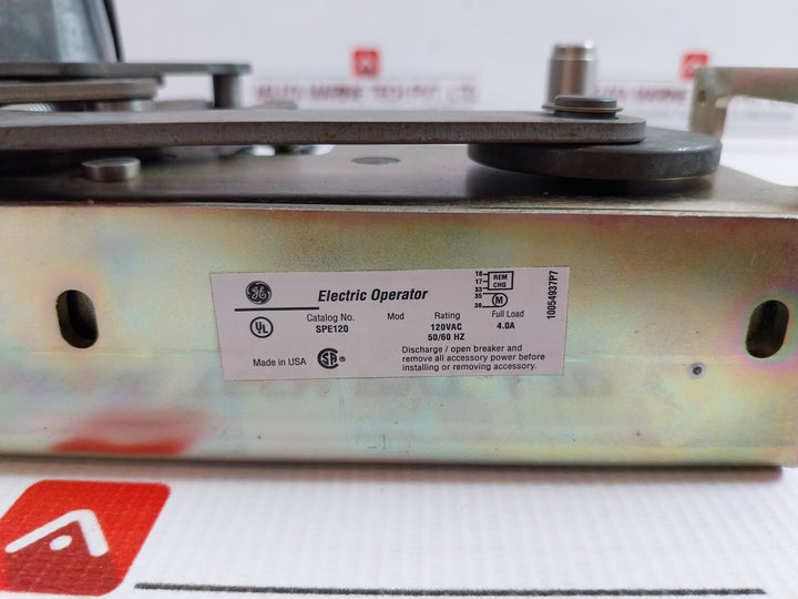 Circuit Breaker Electric Operator Assembly 120Vac 50/60H General Electric Spe120