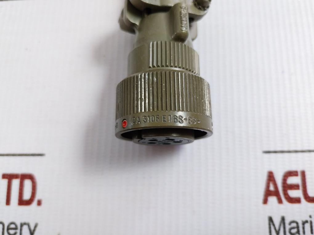 Circular Mil Spec Connector Ca 3106 E16S-8S-b-f 80 Itt Cannon