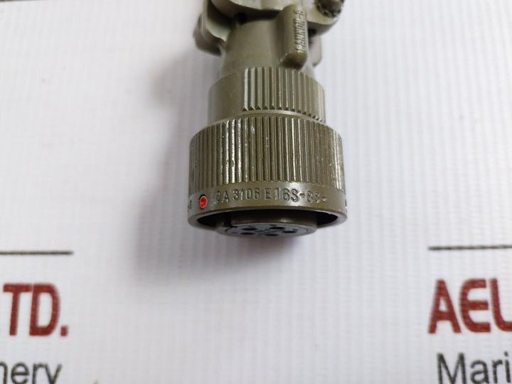 Circular Mil Spec Connector Ca 3106 E16S-8S-b-f 80 Itt Cannon