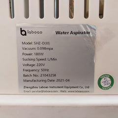 Circulating Water Vacuum Pump Shz-d(Iii) Laboao 220V 180W 50Hz