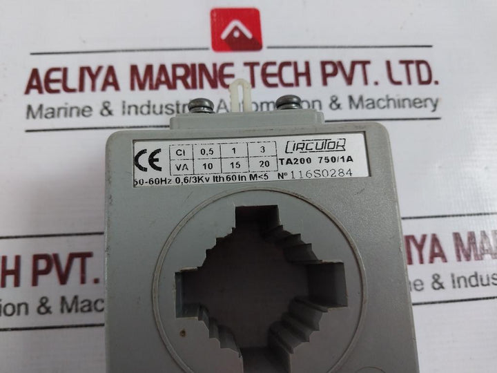 Circutor Ta200 750/1A 50-60Hz 0,6/3Kv Transformer 116S0284