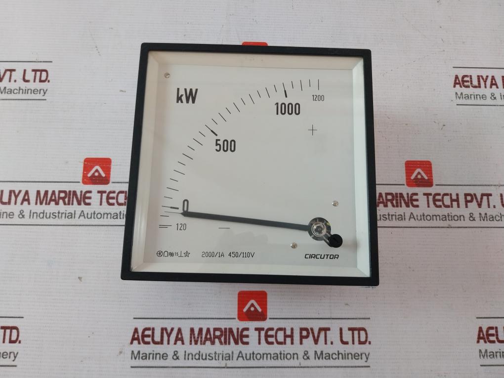Circutor Wattmeter Wtc144A 2000/1A 450/110V 45-65 Hz 300V