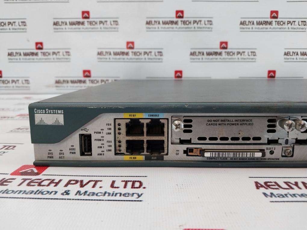 Cisco 2800 Series 2801 Integrated Services Router 5A 100-240V~ 50/60Hz