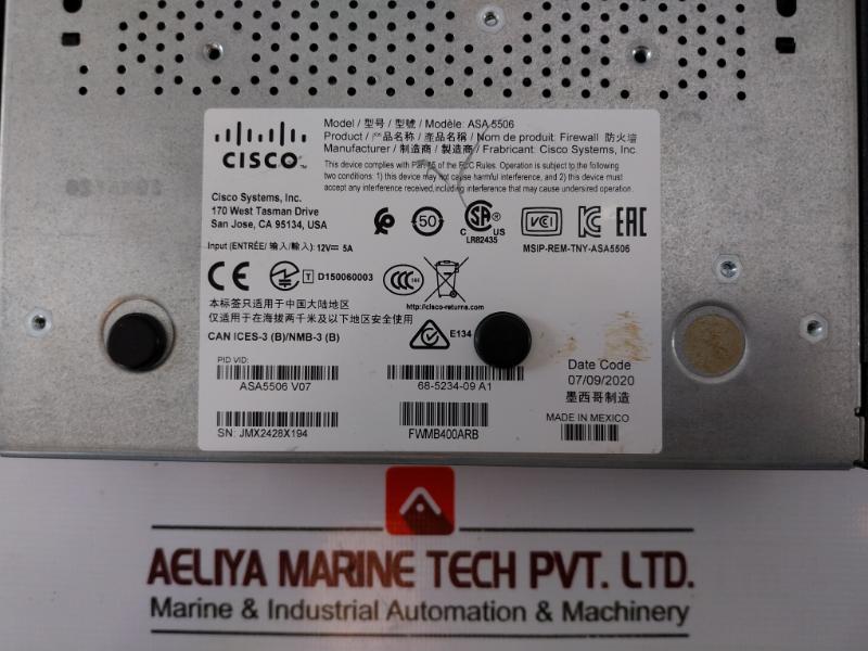 Cisco Asa 5506-x Adaptive Security Appliance Firewall Read Fwmb400arb