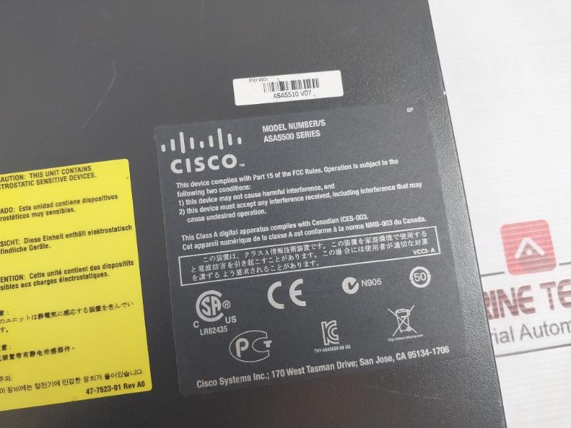 Cisco Asa 5510 Series Asa5510 V07 Adaptive Security Appliance 2015062001