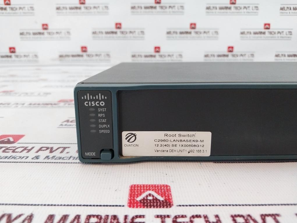 Cisco CATALYST 2960 Series 24 Port Switch WS-C2960-24TT-L 100-240V~ 1.3-0.8A