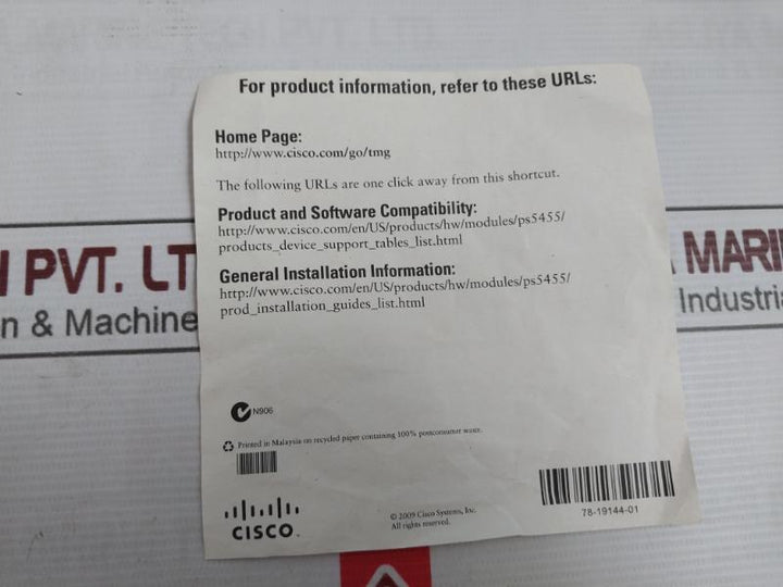 Cisco Glc-lh-sm Optical Transceiver Module 12032501 Sl0006547 Ws-c2960-24Tc-l