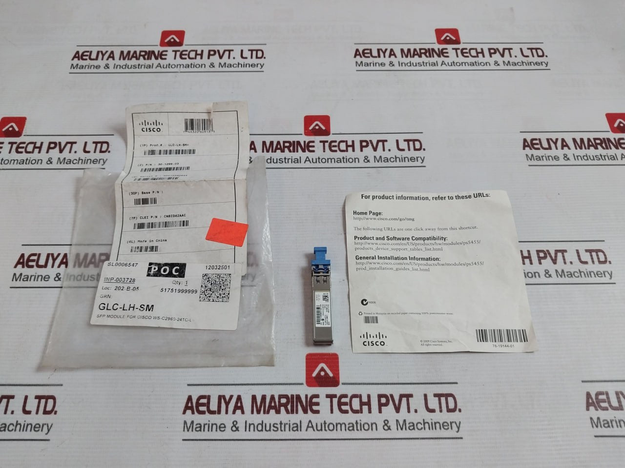 Cisco Glc-lh-sm Optical Transceiver Module 12032501 Sl0006547 Ws-c2960-24Tc-l