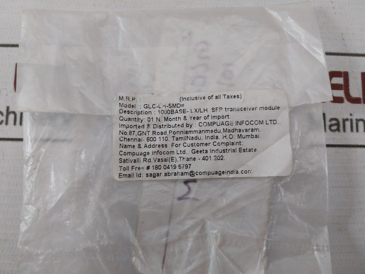 Cisco Glc-lh-smd 1000Base-lx/Lh Sfp Transceiver Module Class 1 W0Trb9Ybaa