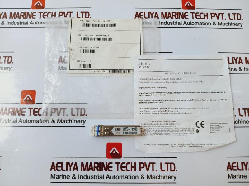 Cisco Glc-lh-smd Sfp Module, Class 1 Ext 6/2007 1040.10 Cbd9h Transceiver Module