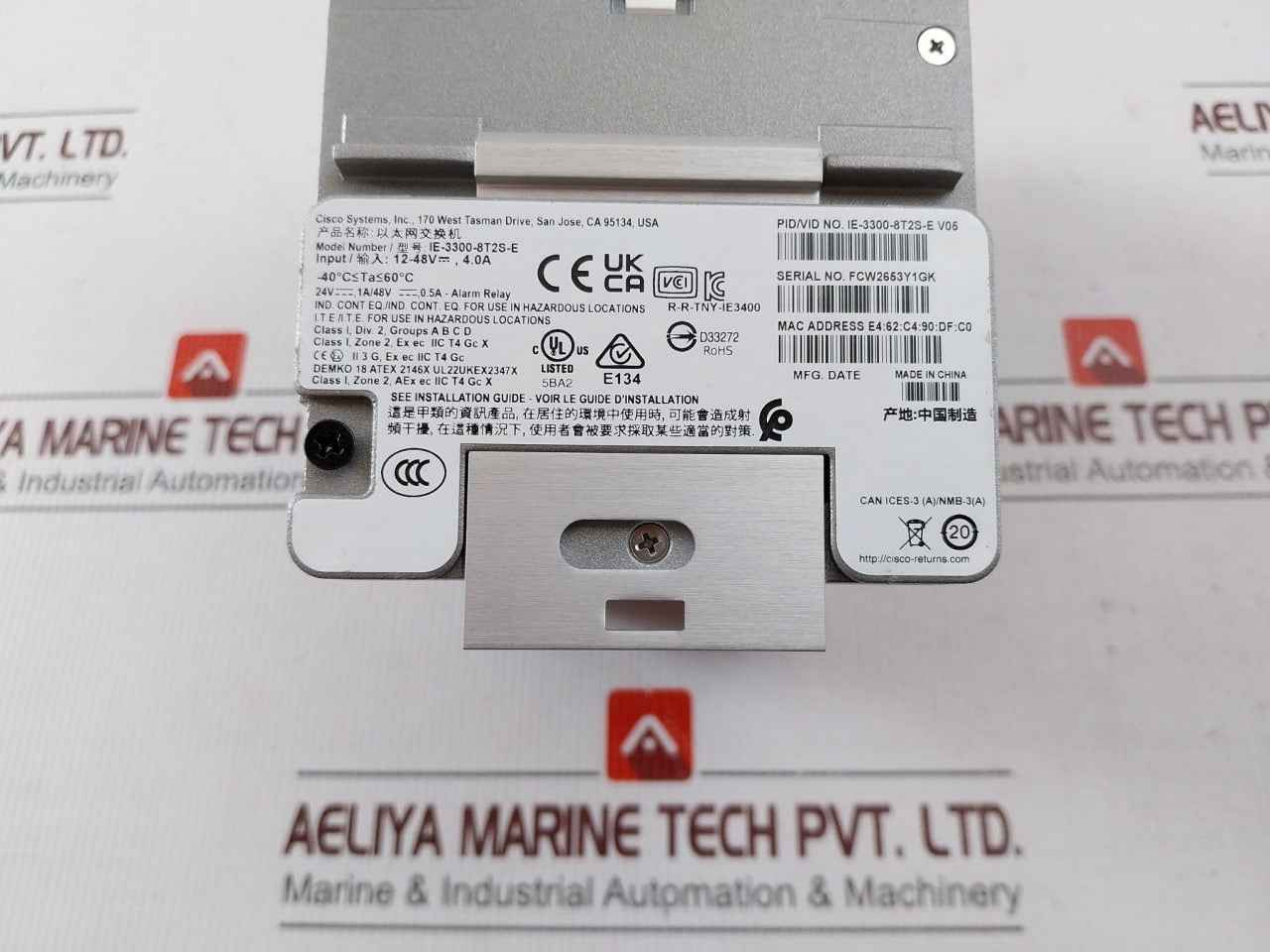 Cisco Ie-3300-8T2S-e Rugged Industrial Ethernet Switch 8 10/100 Tx 2 Sfp 8T2S