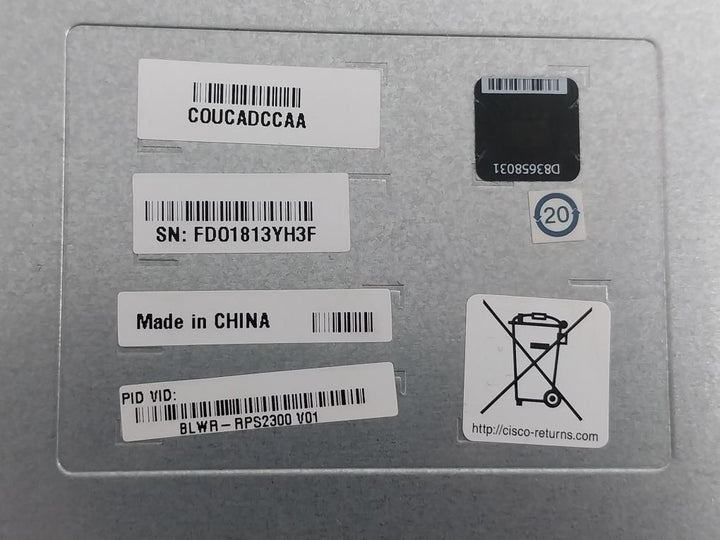Cisco Redundant Power System 2300 Pwr-rps2300 100-240V 10-5A 50-60Hz