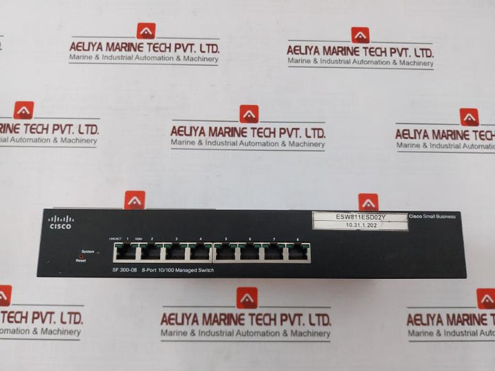 Cisco Sf300-08 Managed Switch Set E317539 100-240V- 50/60Hz 0.5A 12V-1A