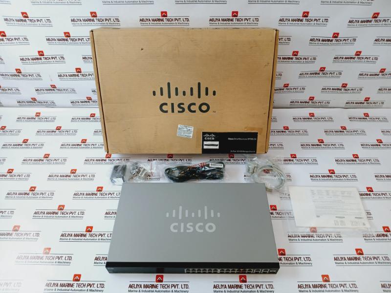 Cisco Sf300-24 24-port 10/100 Managed Switch Model W/ Gigabit Uplinks 3534404400