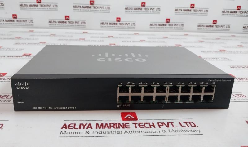 Cisco Sg100-16 16-port Gigabit Switch 100-240V 1A 50-60Hz
