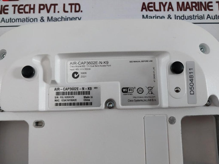 Cisco System AIR-CAP3602E-N-K9 11N Dual Band Access Point