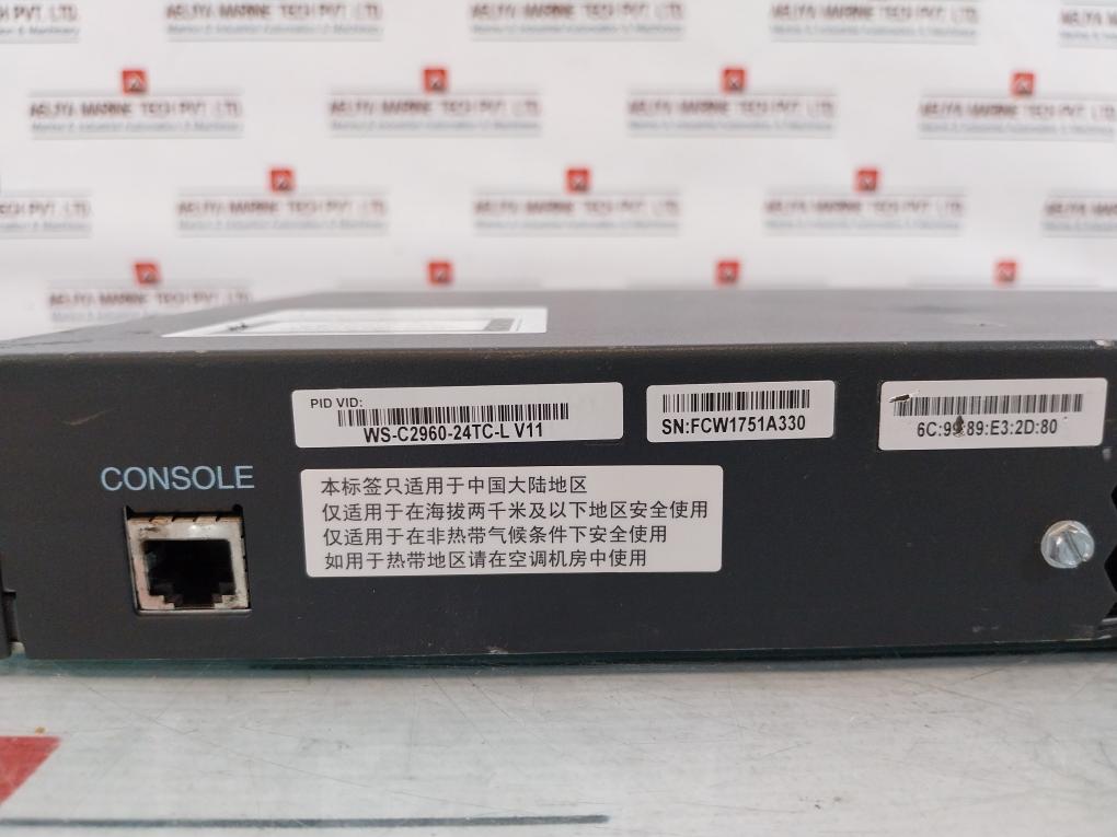 Cisco Ws-c2960-24Tc-l Catalyst 2960 24-port Fast Ethernet Switch 100-240V~
