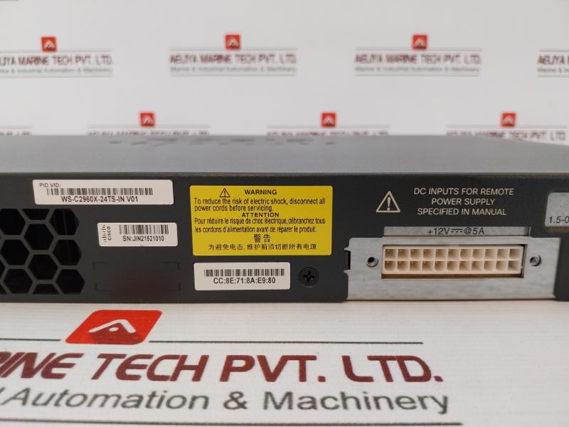Cisco Ws-c2960X-24Ts-l Stackable Gigabit Ethernet Switch Set 50-60Hz 100-240V