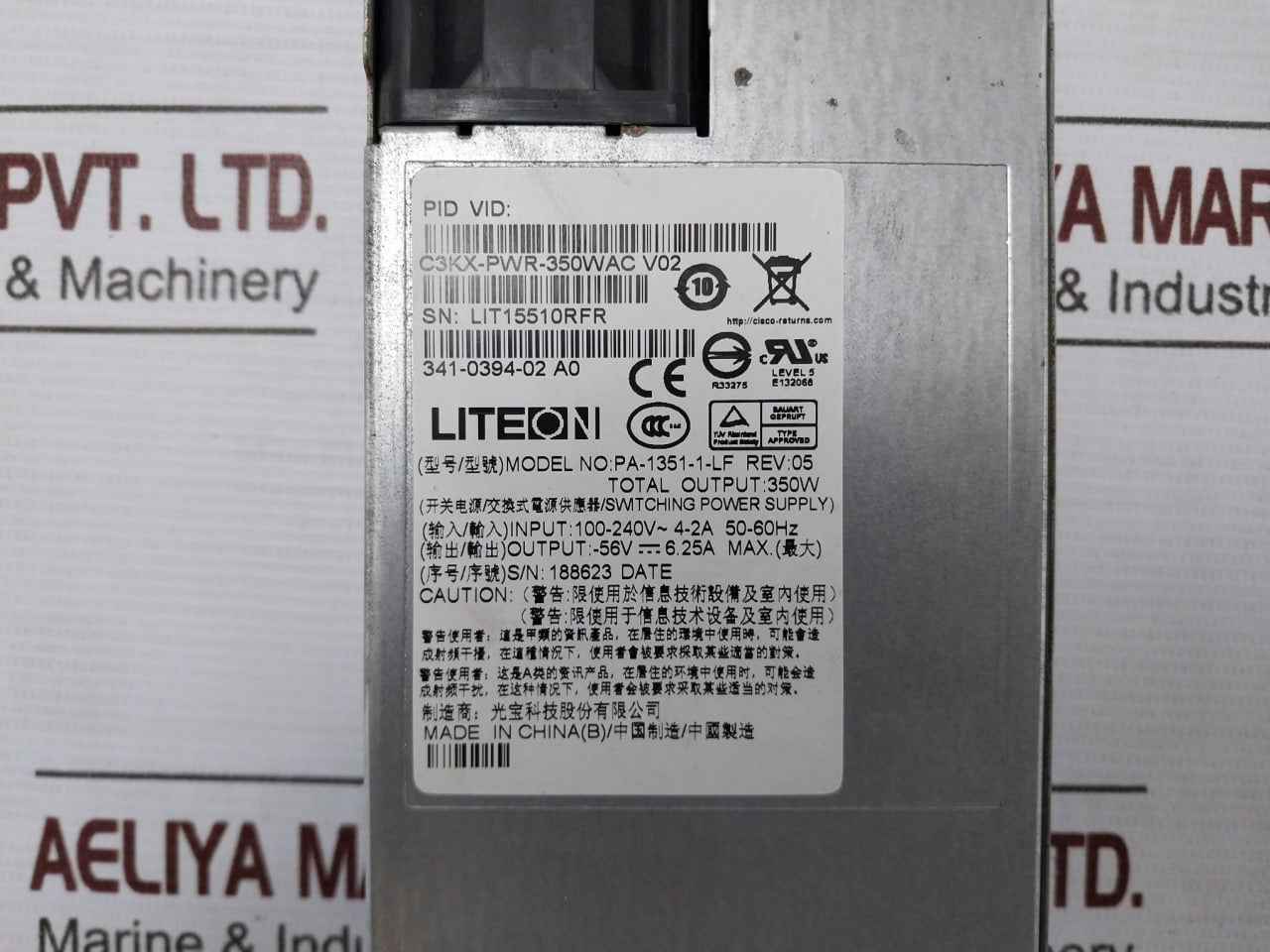 Cisco Ws-c3560X-24T-s Managed Network Switch Pa-1351-1-lf Gfc0412Ds