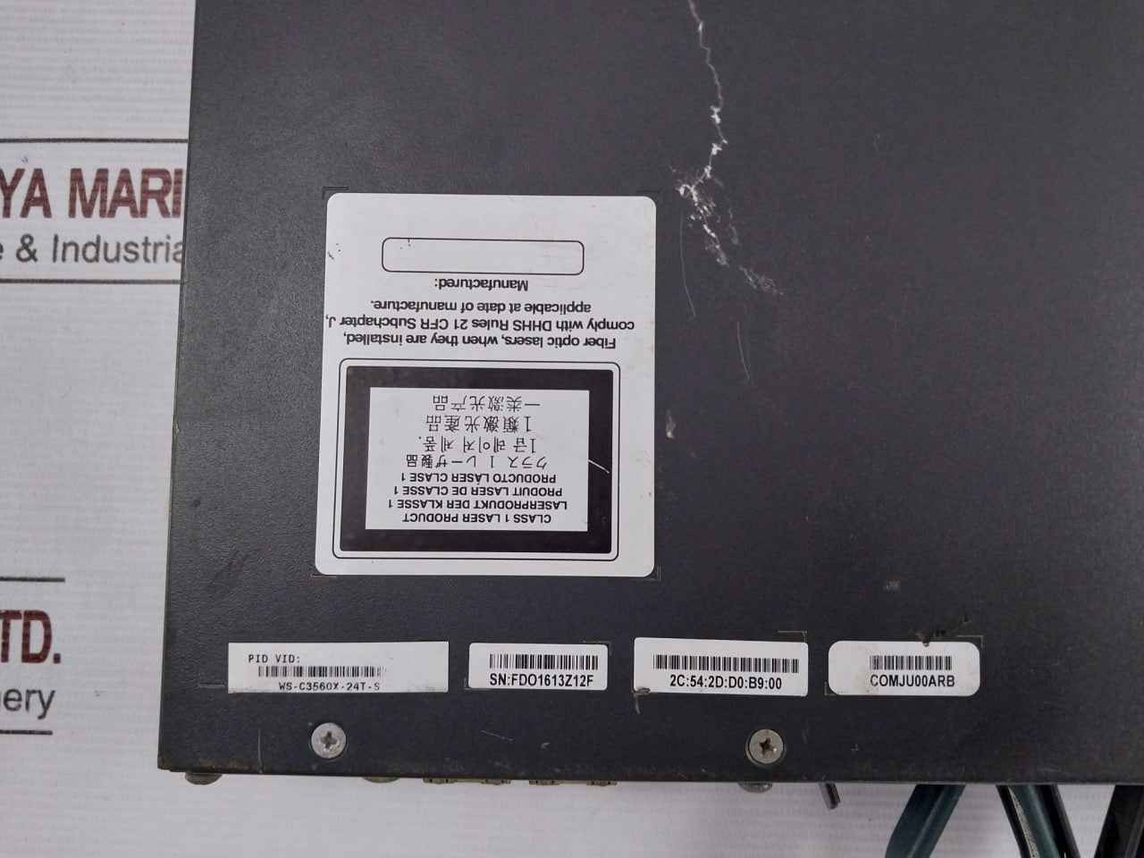 Cisco Ws-c3560X-24T-s Managed Network Switch Pa-1351-1-lf Gfc0412Ds