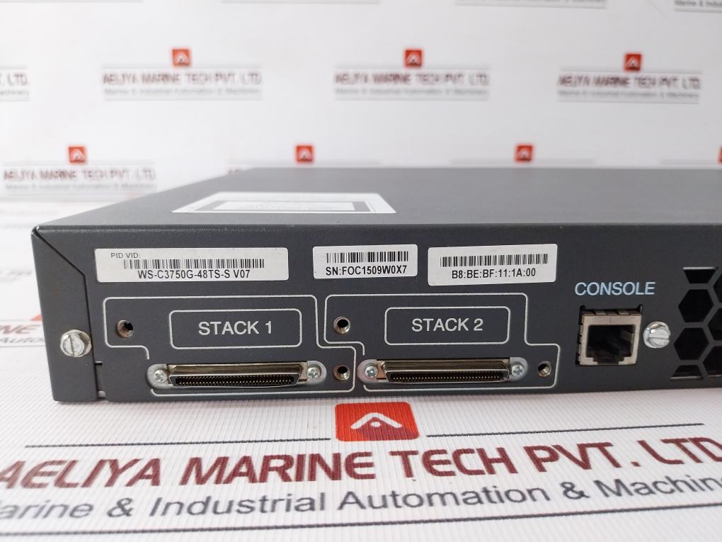 Cisco Ws-c3750G-48Ts-s Catalyst 3750G Series Switch 100–240V 3.0-1.5A 50-60Hz