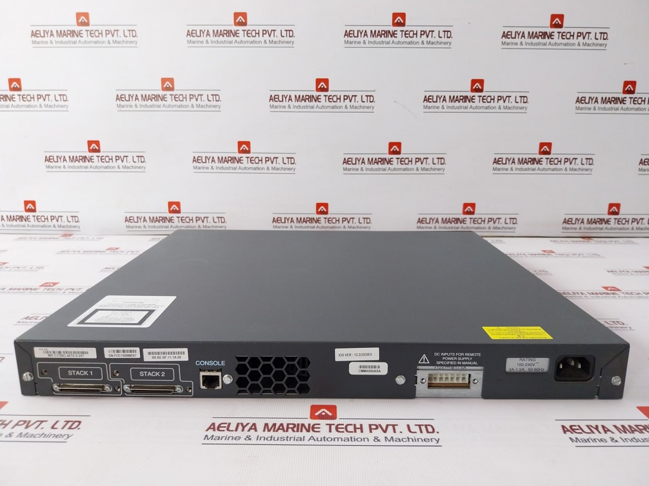 Cisco Ws-c3750G-48Ts-s Catalyst 3750G Series Switch 100–240V 3.0-1.5A 50-60Hz