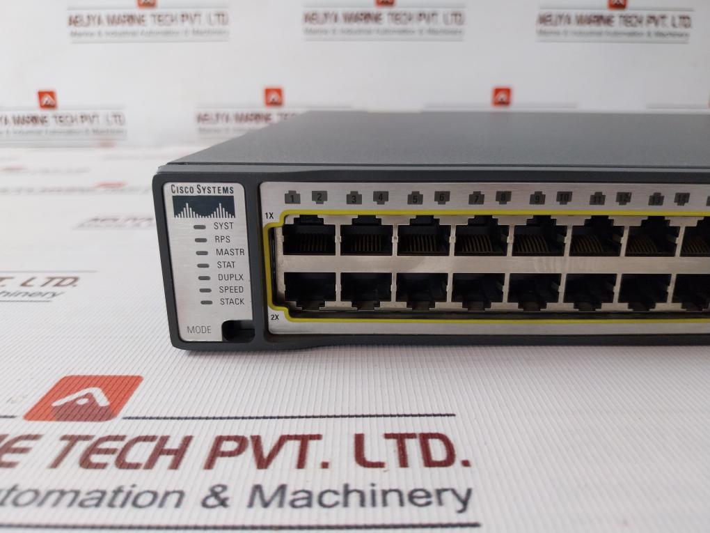 Cisco Ws-c3750G-48Ts-s Catalyst 3750G Series Switch 100–240V 3.0-1.5A 50-60Hz