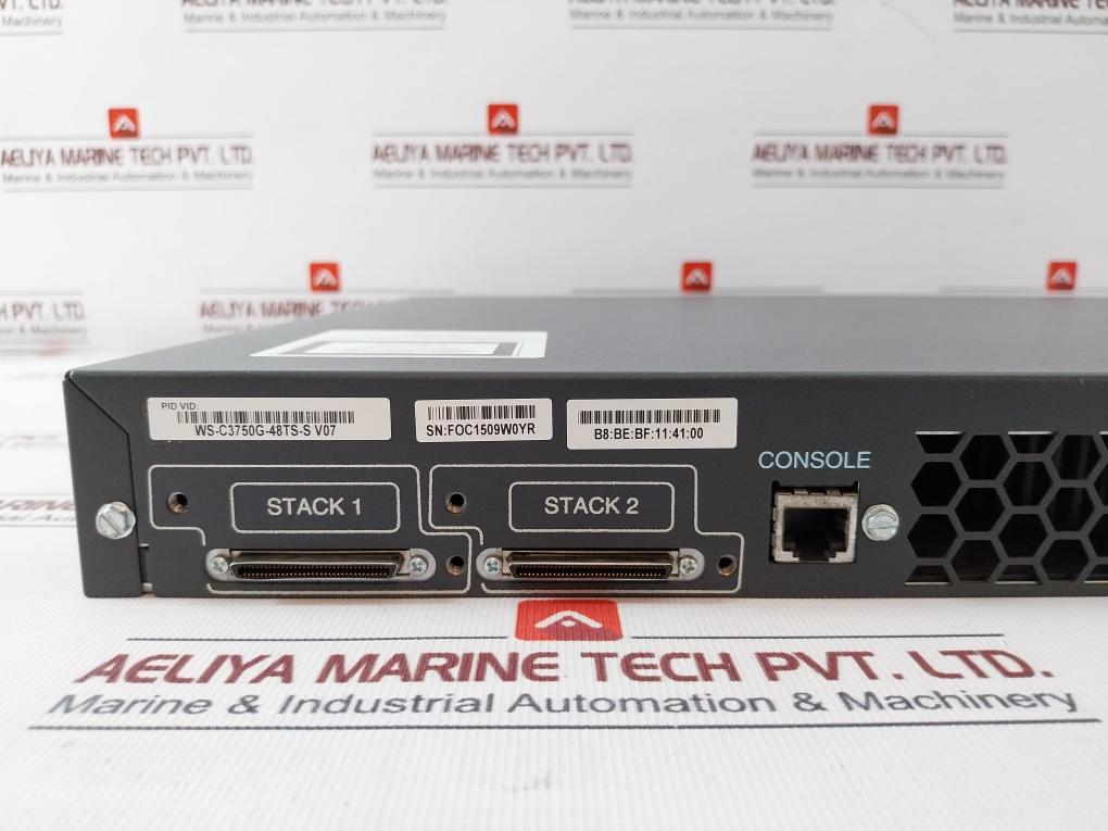 Cisco Ws-c3750G-48Ts-s Gigabit Port Layer Switch 100-240V Cmmab00Ara