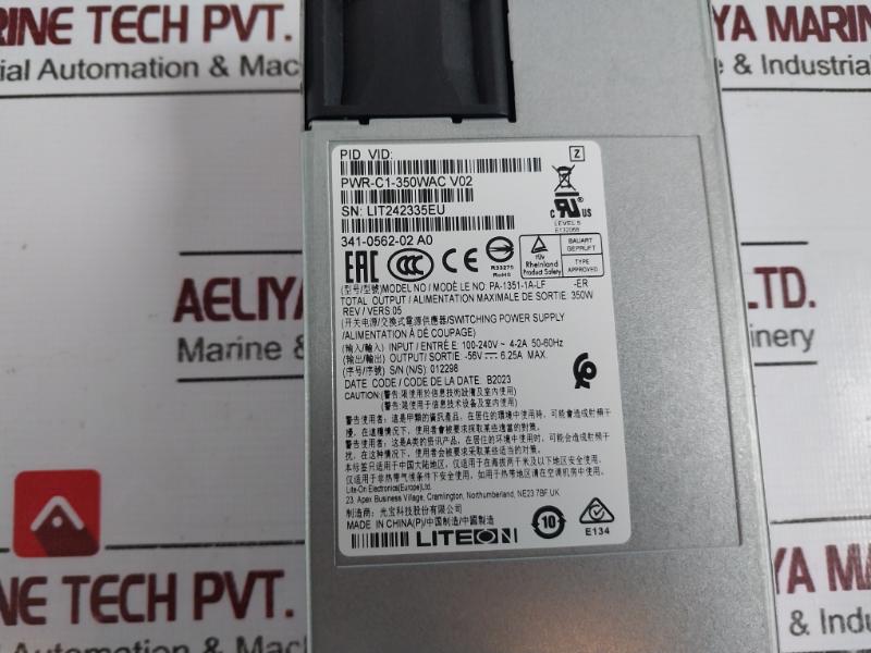 Cisco Ws-c3850-24t 24-port Ethernet Switch W/ Power Supply Pa-1351-1a-lf