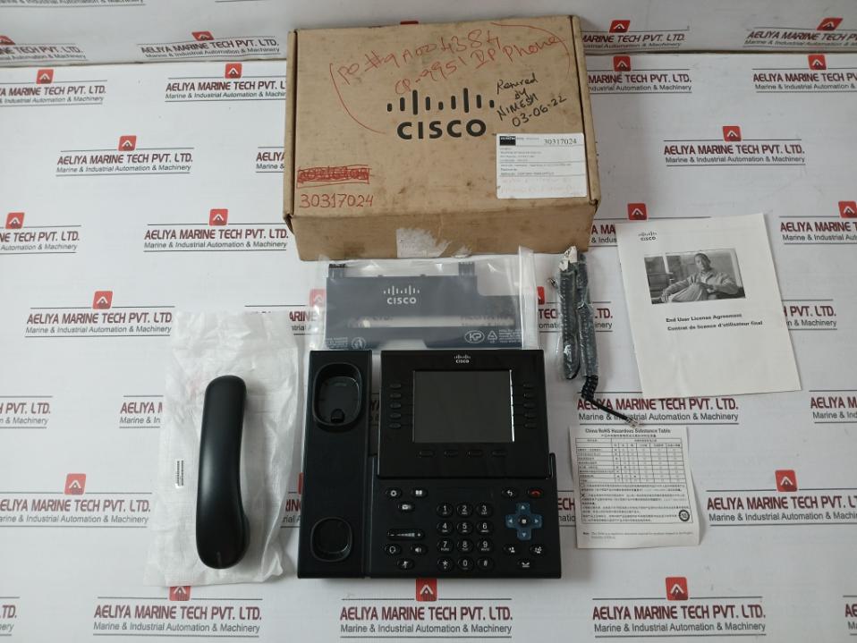 Cisco Cp-9951-c-k9 V05 Telefone Ip Phone 800-30132-05 Rev. A0 Dc48V