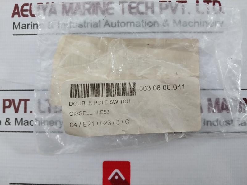 Cissell Lb53 Double Pole Switch 15A-120V-277Vac Ac Only 563.08.00.041