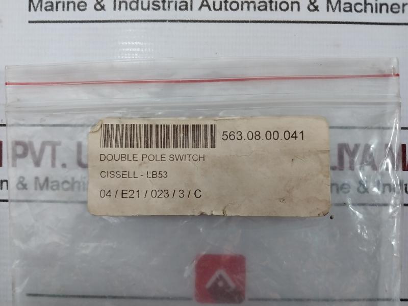 Cissell Lb53 Double Pole Switch 15A-120V-277Vac Ac Only 563.08.00.041