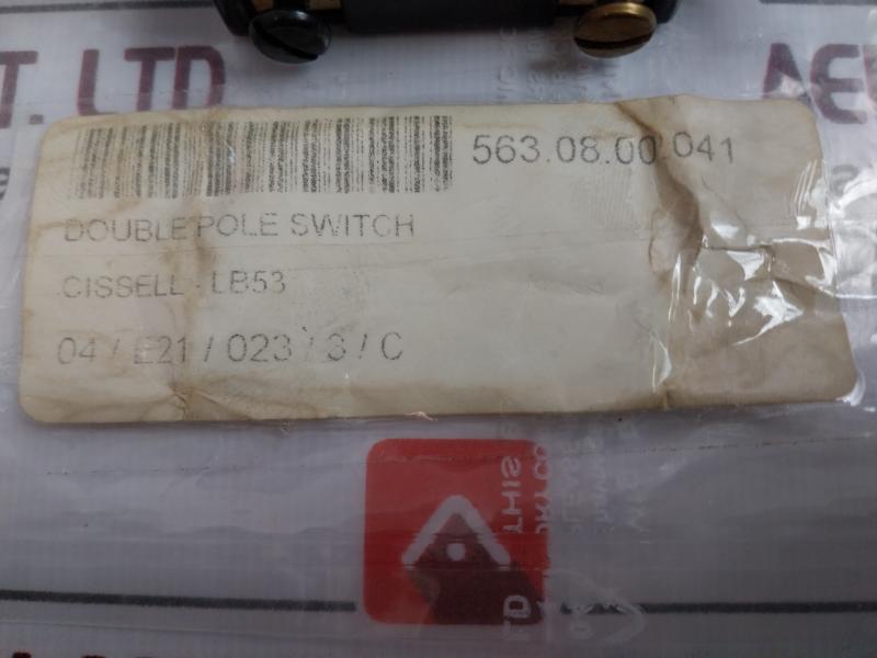 Cissell Lb53 Double Pole Switch 15a 120-277v A.c. 563.08.00.041