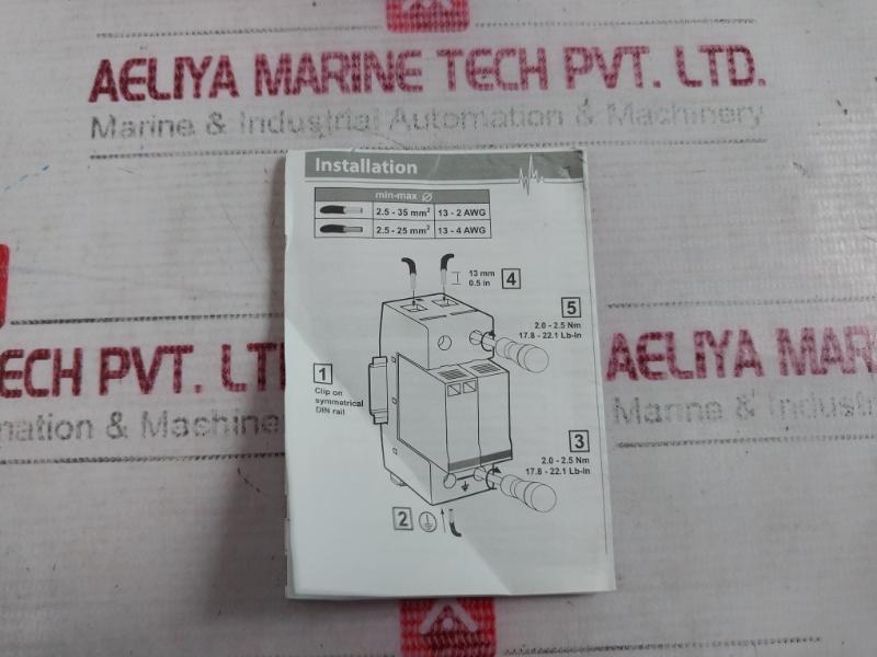 Citel Ds100R-400 Ac Surge Protector 440Vac 8Ka 30Ka 2-2.5Nm 14Sh
