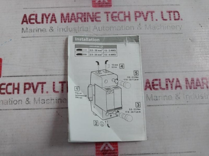 Citel Ds100R-400 Ac Surge Protector 440Vac 8Ka 30Ka 2-2.5Nm 14Sh