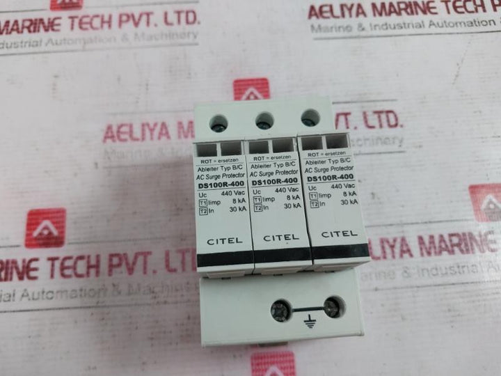 Citel Ds100R-400 Ac Surge Protector 440Vac 8Ka 30Ka 2-2.5Nm 14Sh