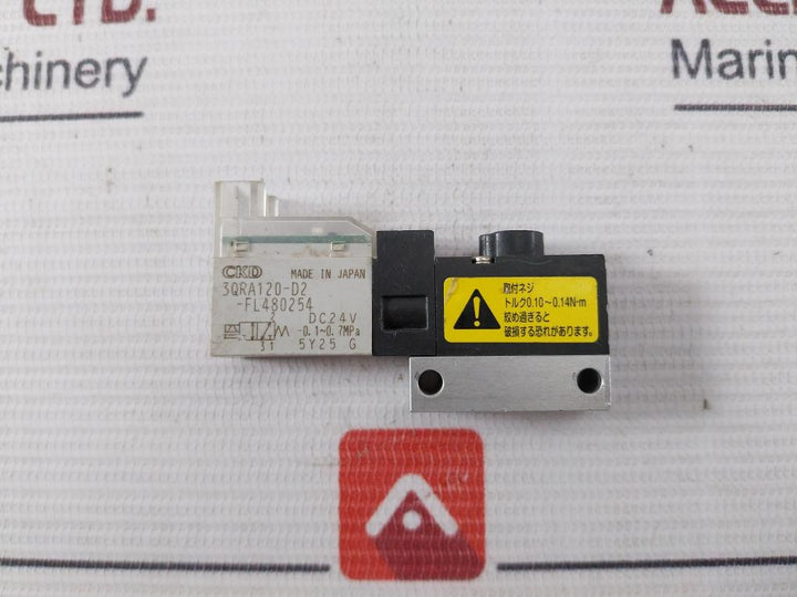 Ckd 3Qra120-d2-fl480254 Pneumatic Solenoid Valve Dc 24V