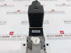Ckd 4F419E-tp Individual Wiring Manifold Solenoid Valve Assembly Ac 220V