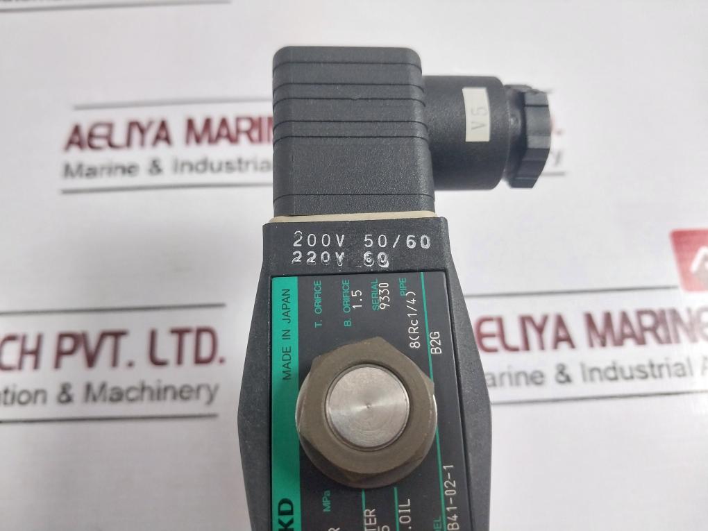 Ckd Ab41-02-1 Single Solenoid Valve 200V 50/60 5 Mpa 4.5